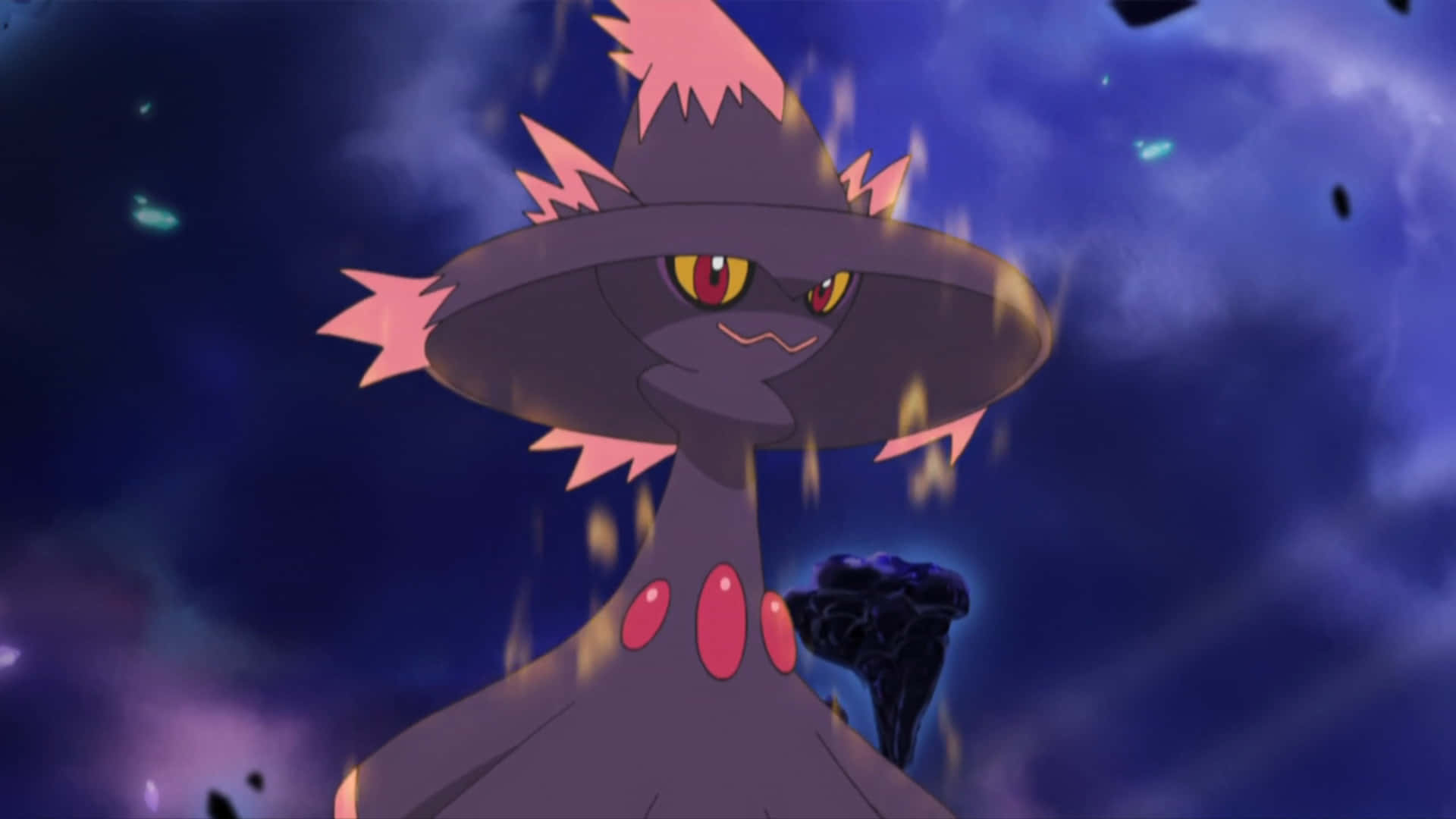 Cute Ghost Pokémon Mismagius Background