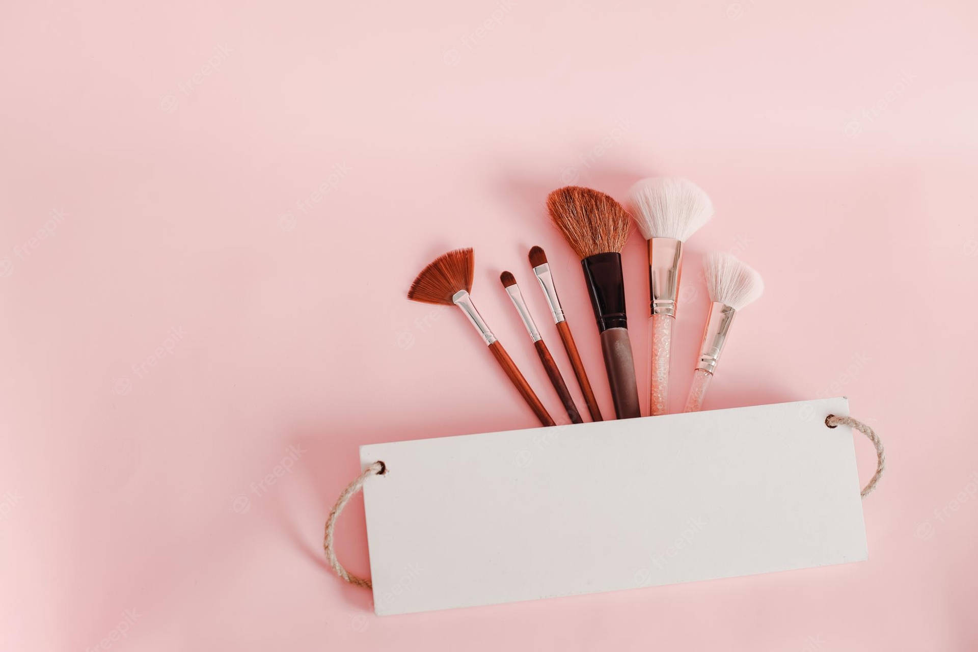 Cute Girly Brushes In Pouch