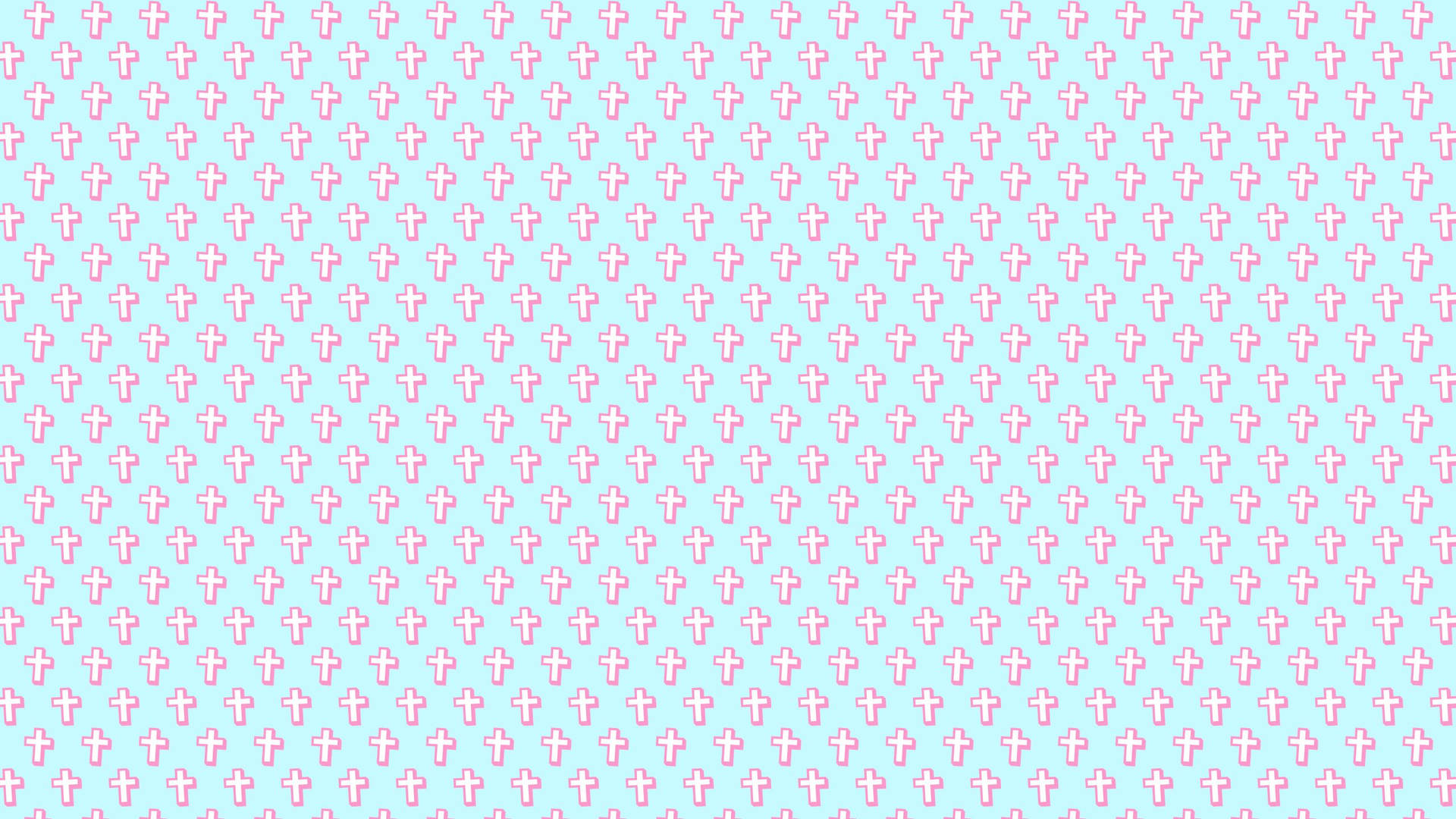 Cute Girly Cross Pattern Background