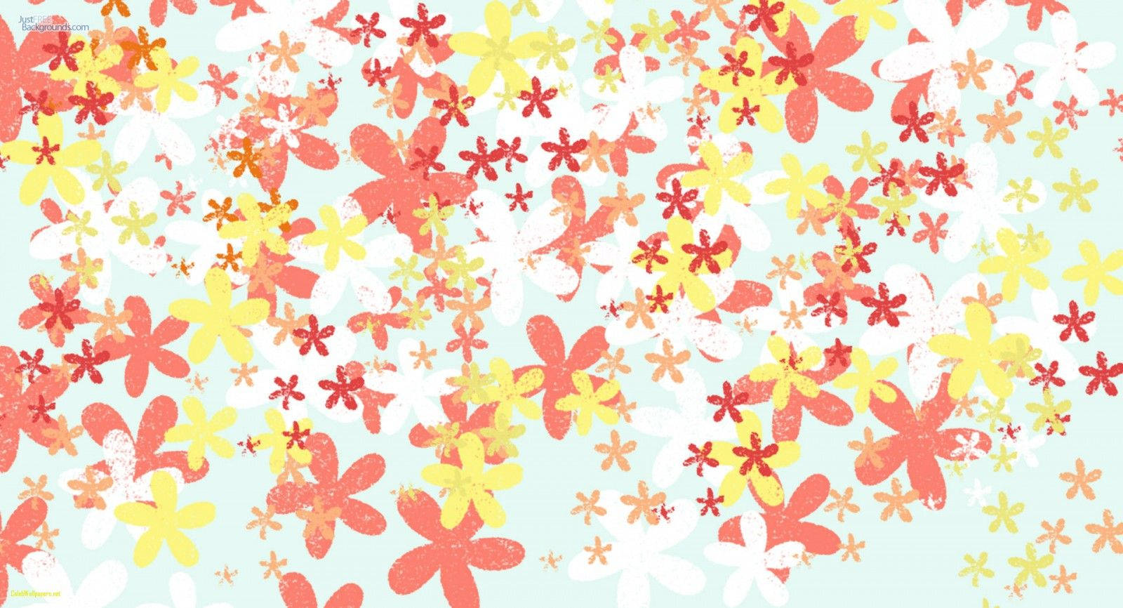 Cute Girly Flowers Background