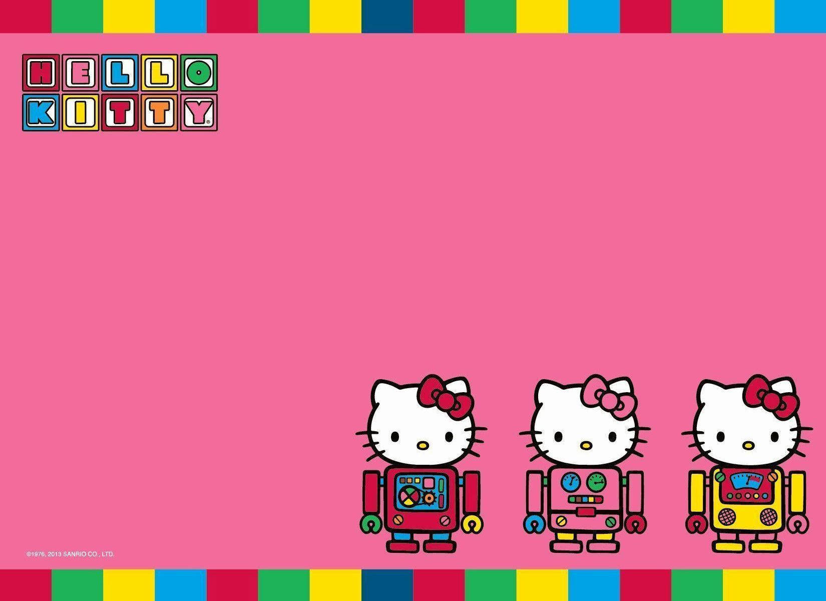 Cute Girly Hello Kitty Background