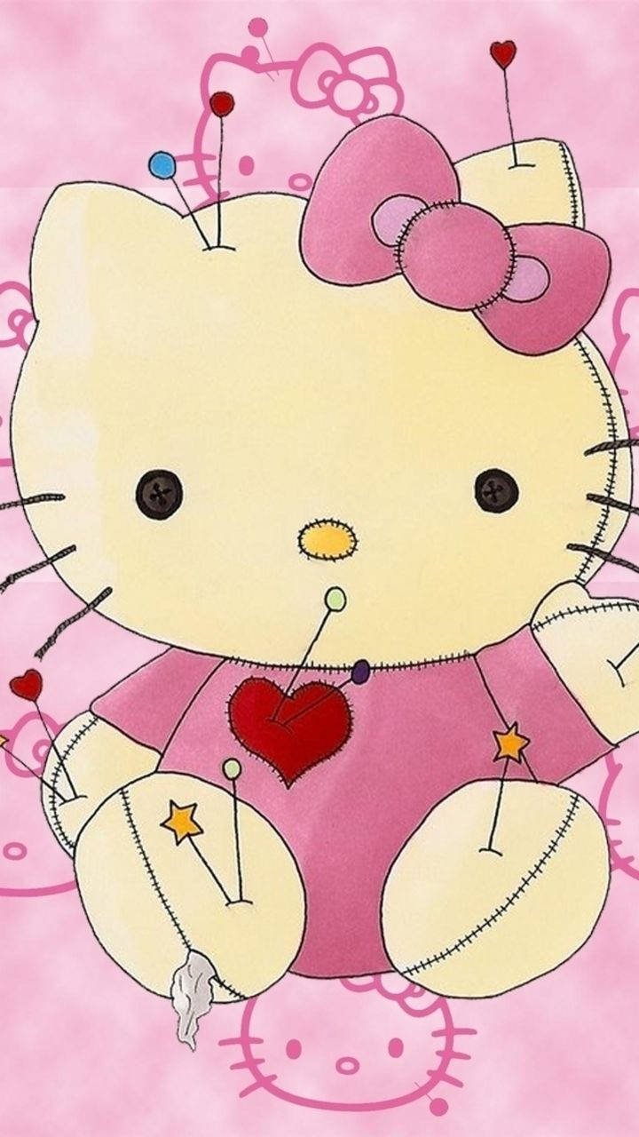 Cute Girly Hello Kitty Pin