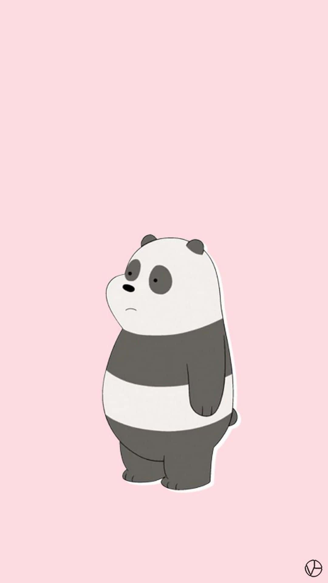 Cute Girly Panda Background