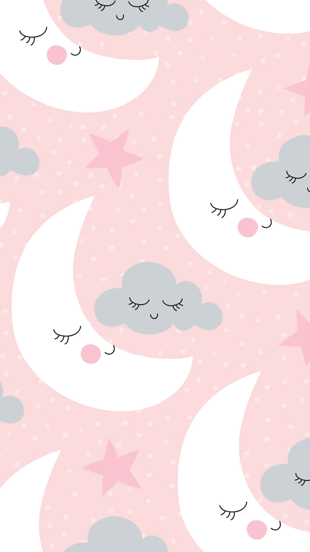 Cute Girly Phone Moon Clouds