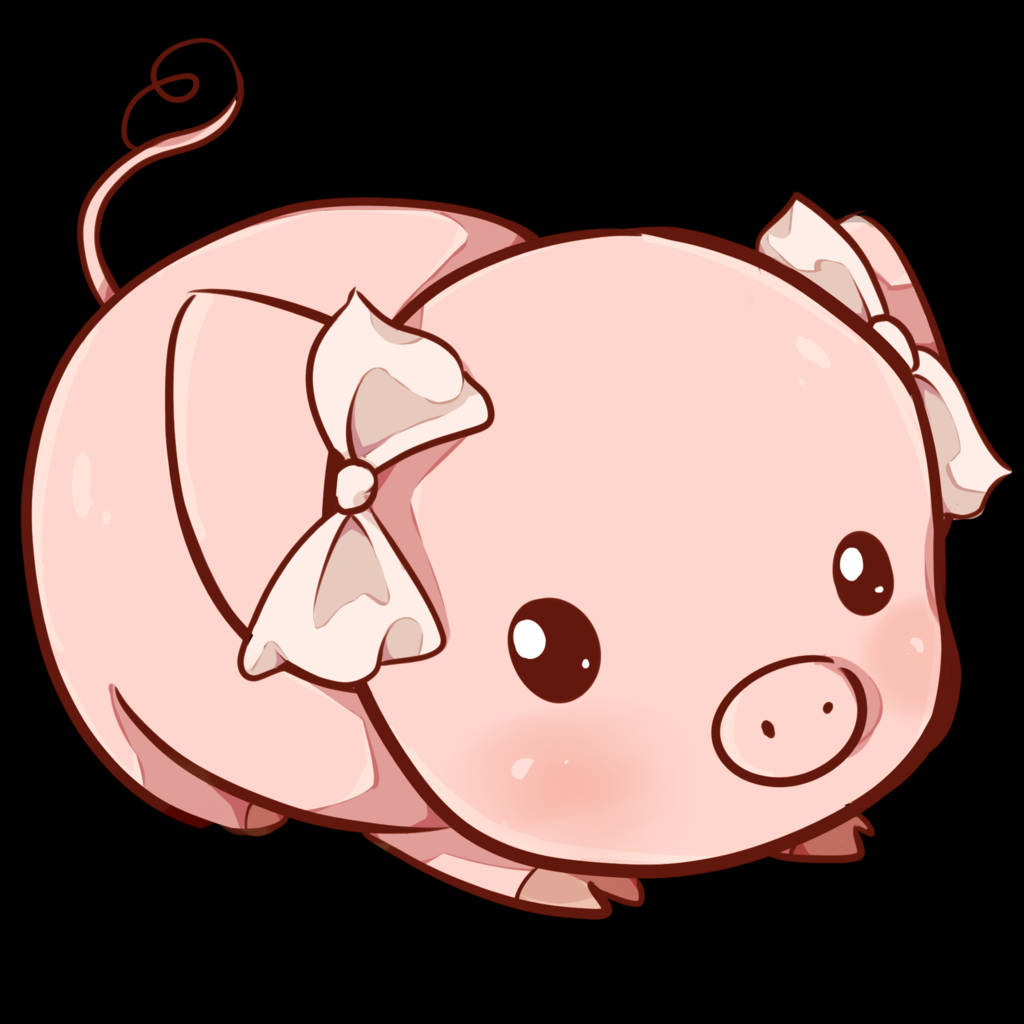 Cute Girly Piggy Art Background