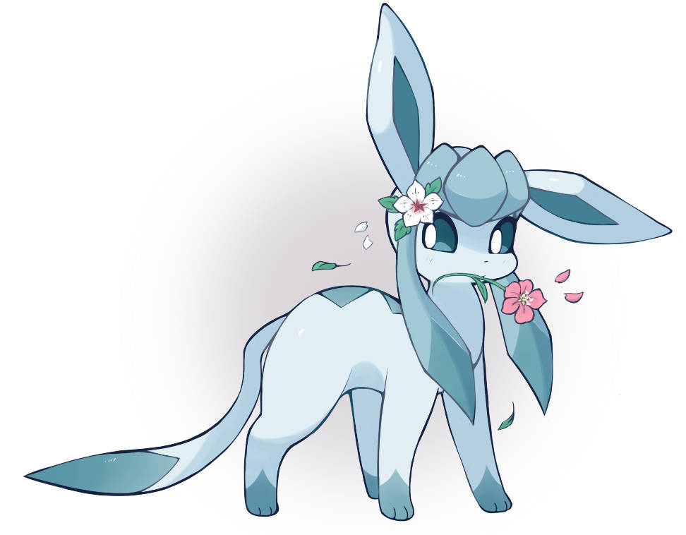 Cute Glaceon Animation Background