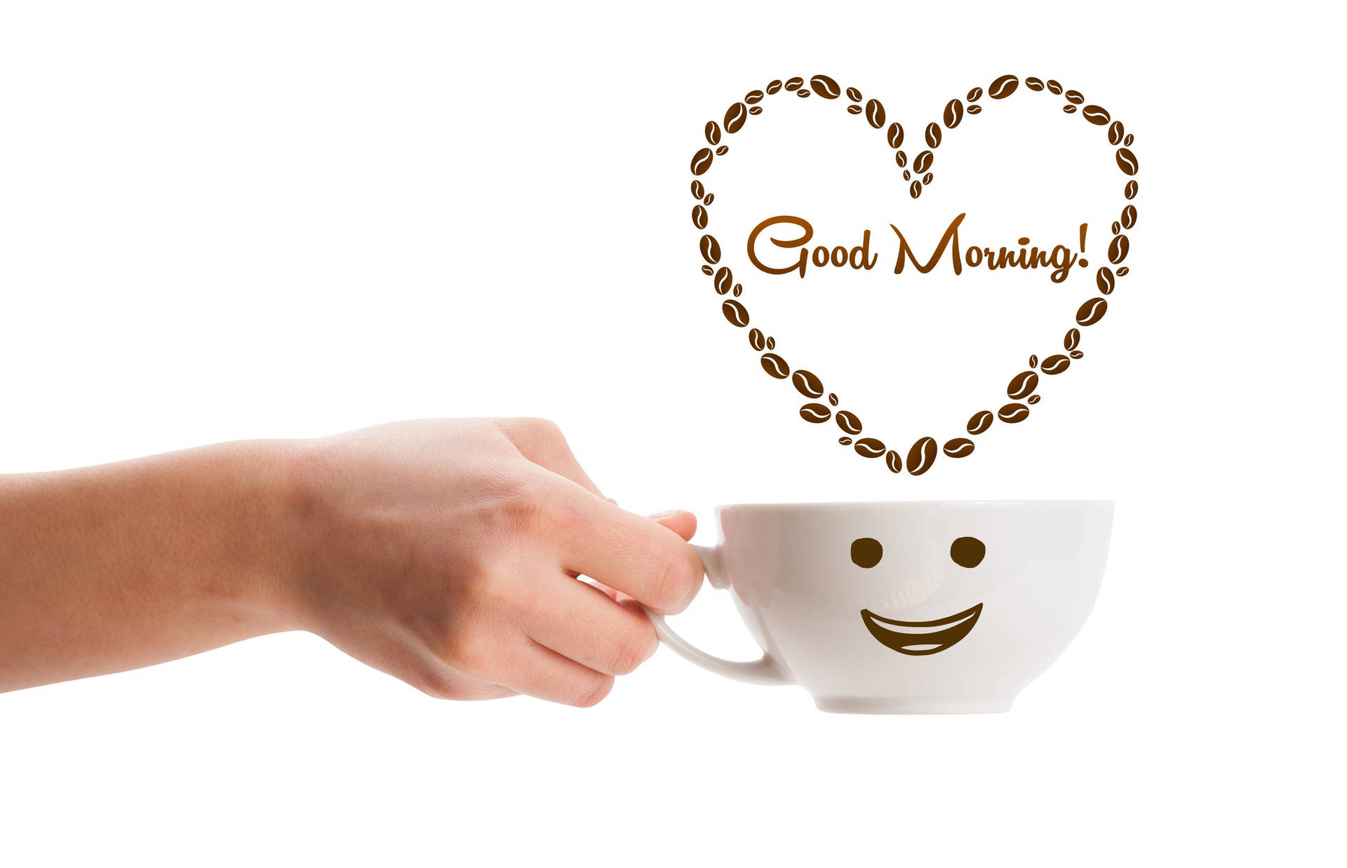 Cute Good Morning Cup Background