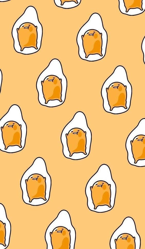 Cute Gudetama Aesthetic Print Background