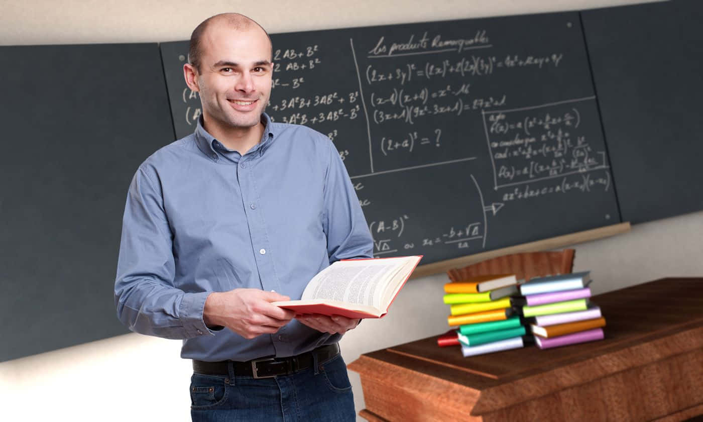 Cute Guy Teacher Background