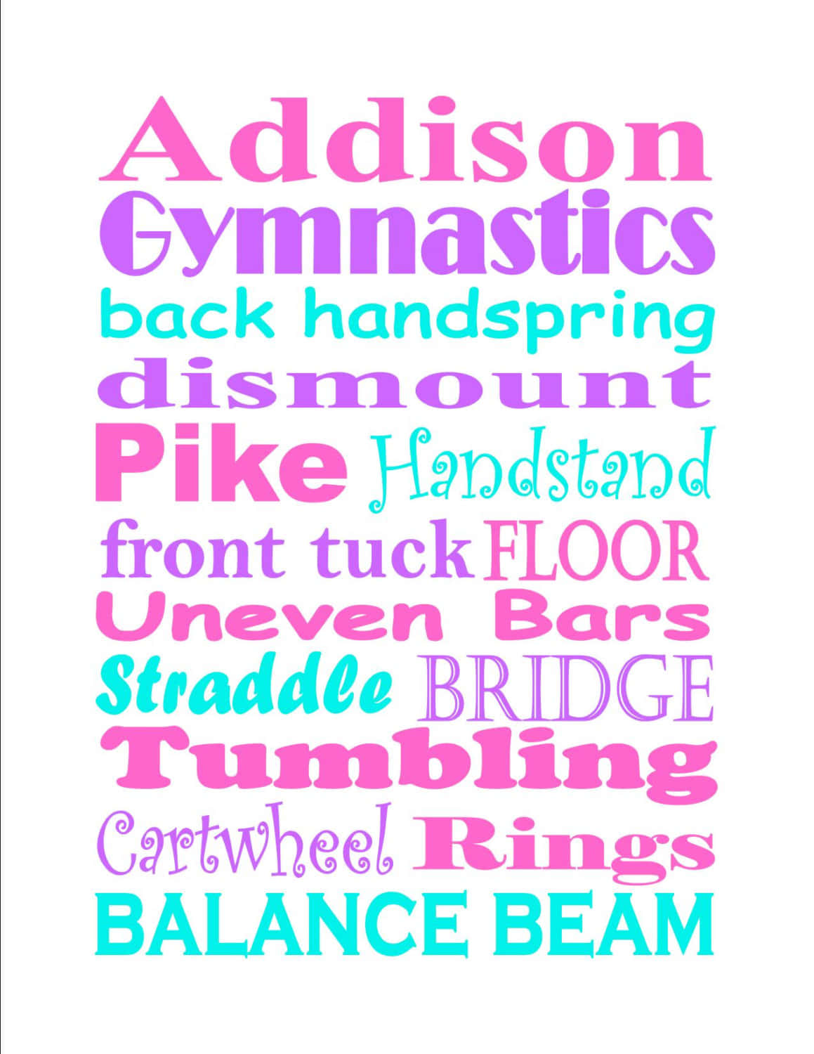 Cute Gymnastics Movements Background