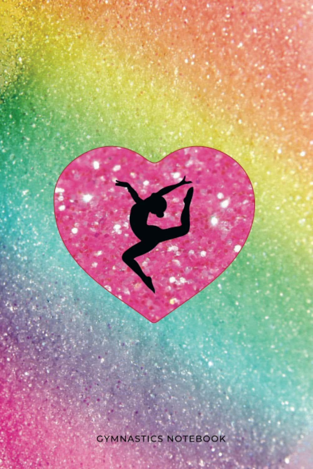 Cute Gymnastics Pink Heart Background