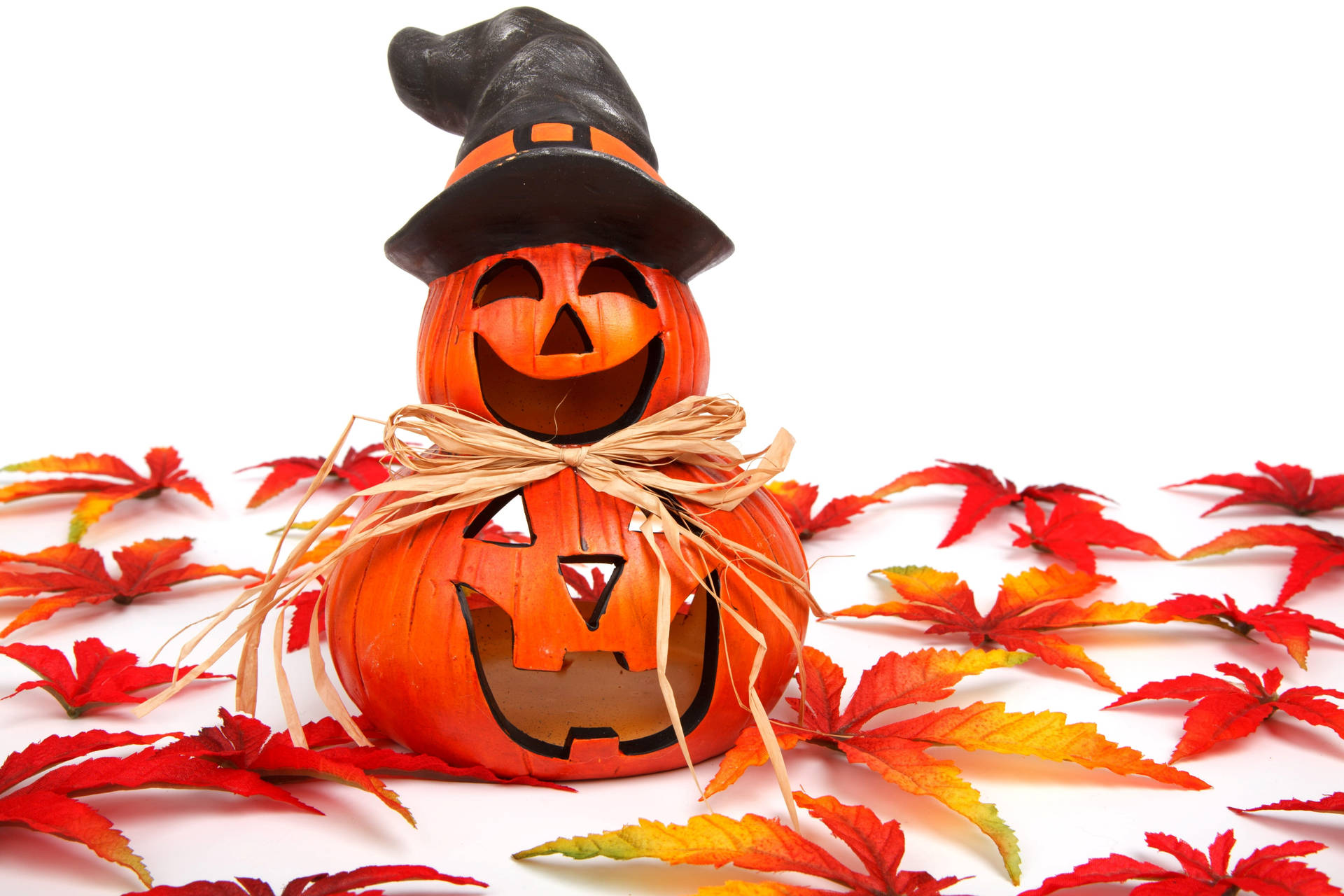 Cute Halloween Autumn Jack O' Lantern Background