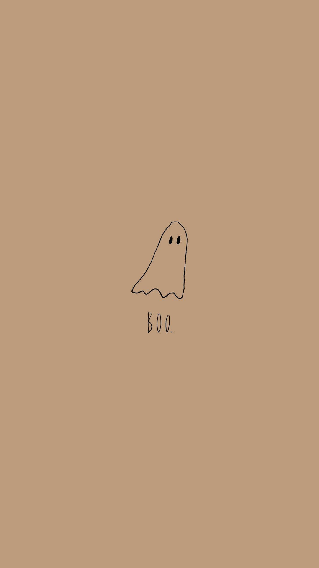 Cute Halloween Iphone Ghost In Peach