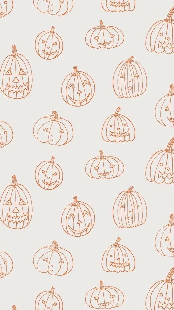 Cute Halloween Iphone Pumpkins Background