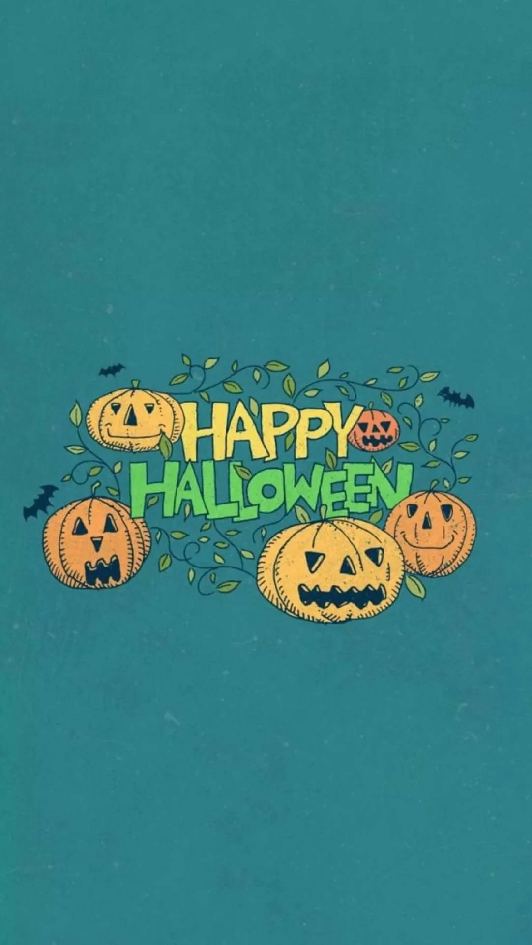 Cute Halloween Iphone Pumpkins Poster Background