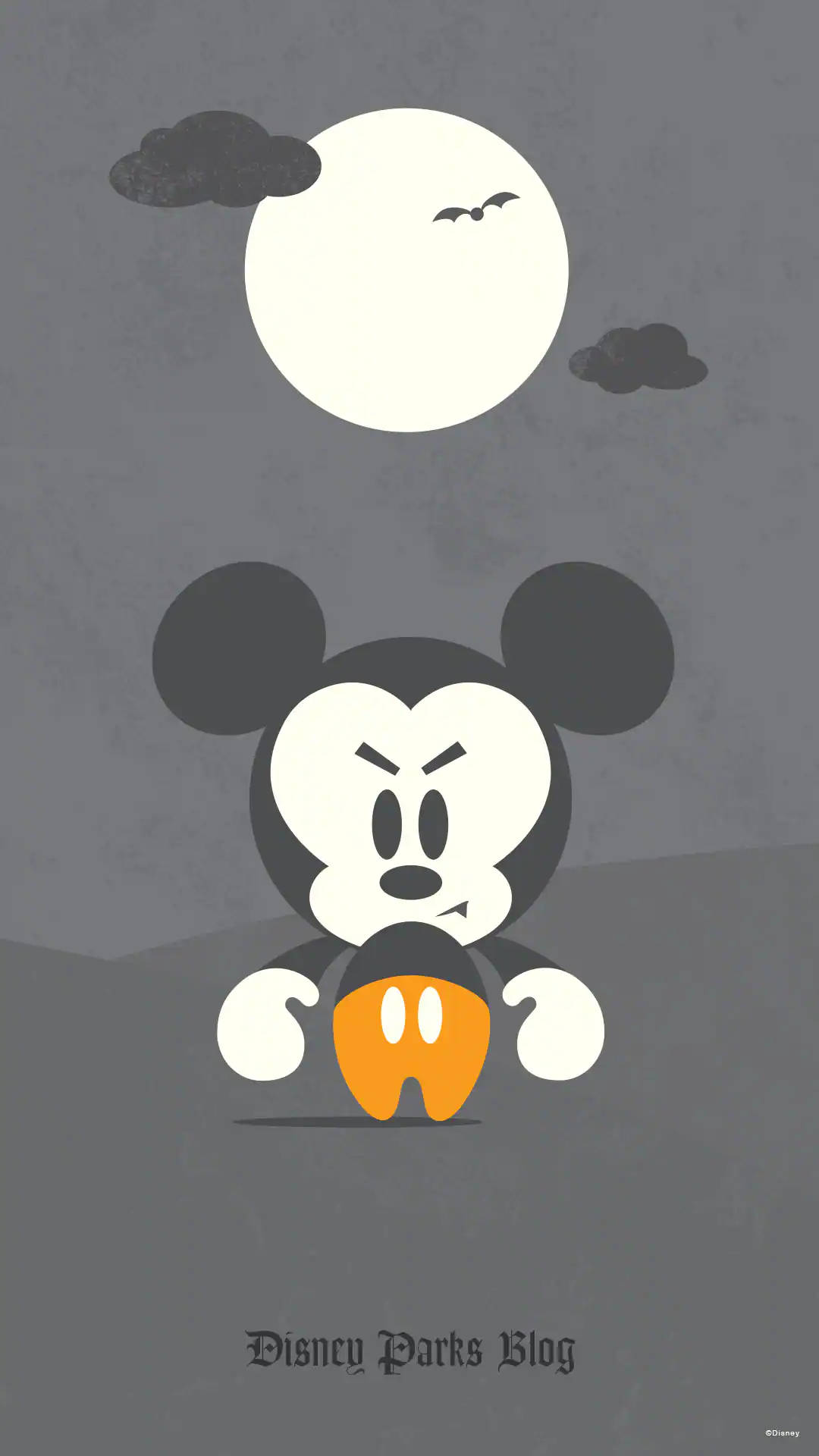 Cute Halloween Mickey Mouse Dracula Iphone Background