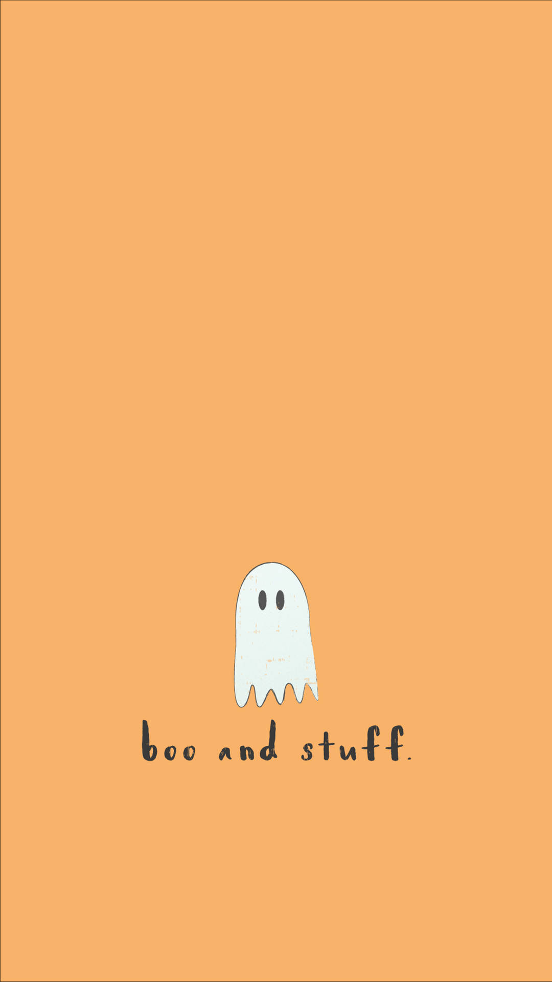 Cute Halloween Phone Ghost Boo And Stuff Background