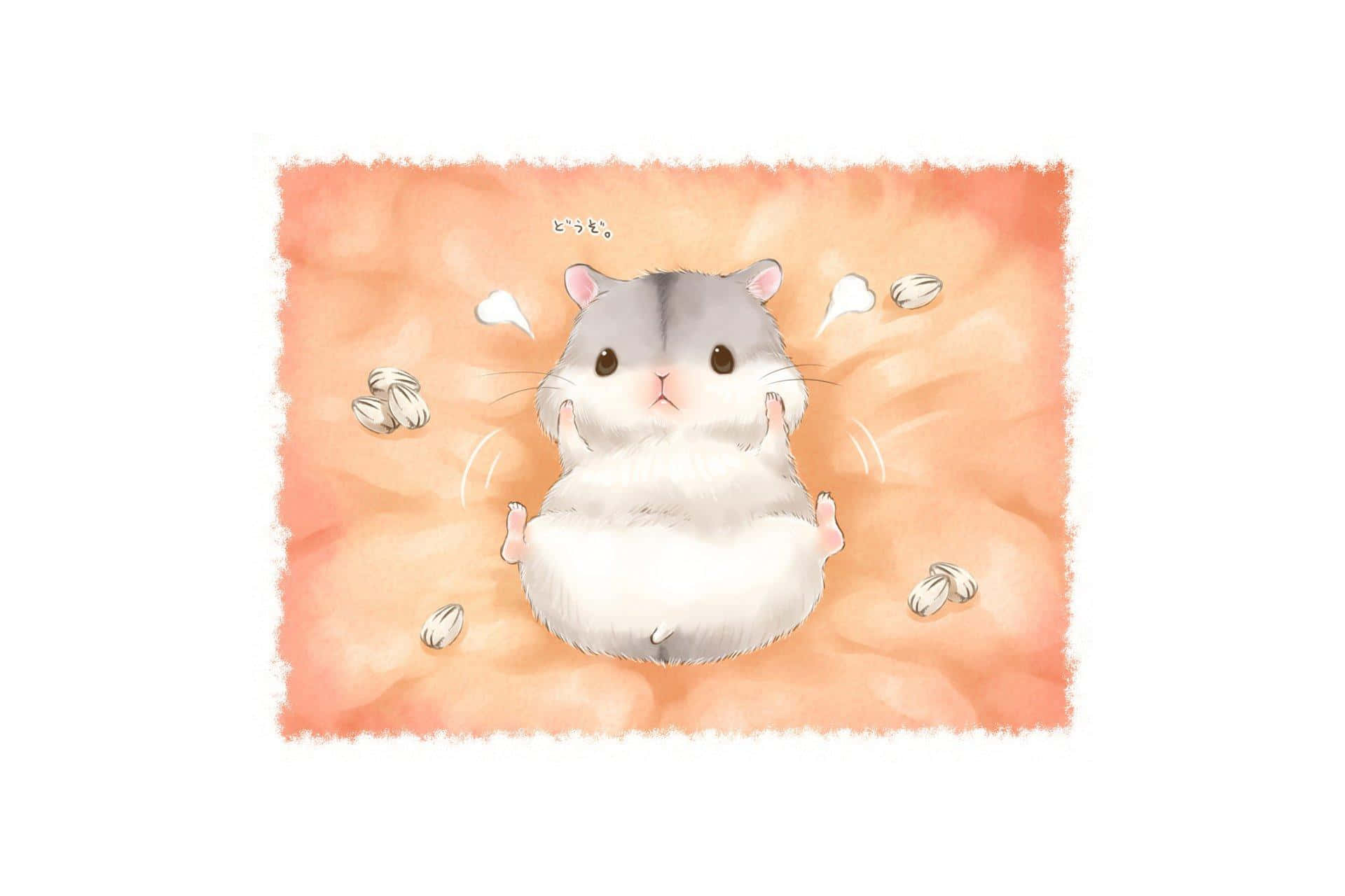 Cute Hamster Having Fun Background