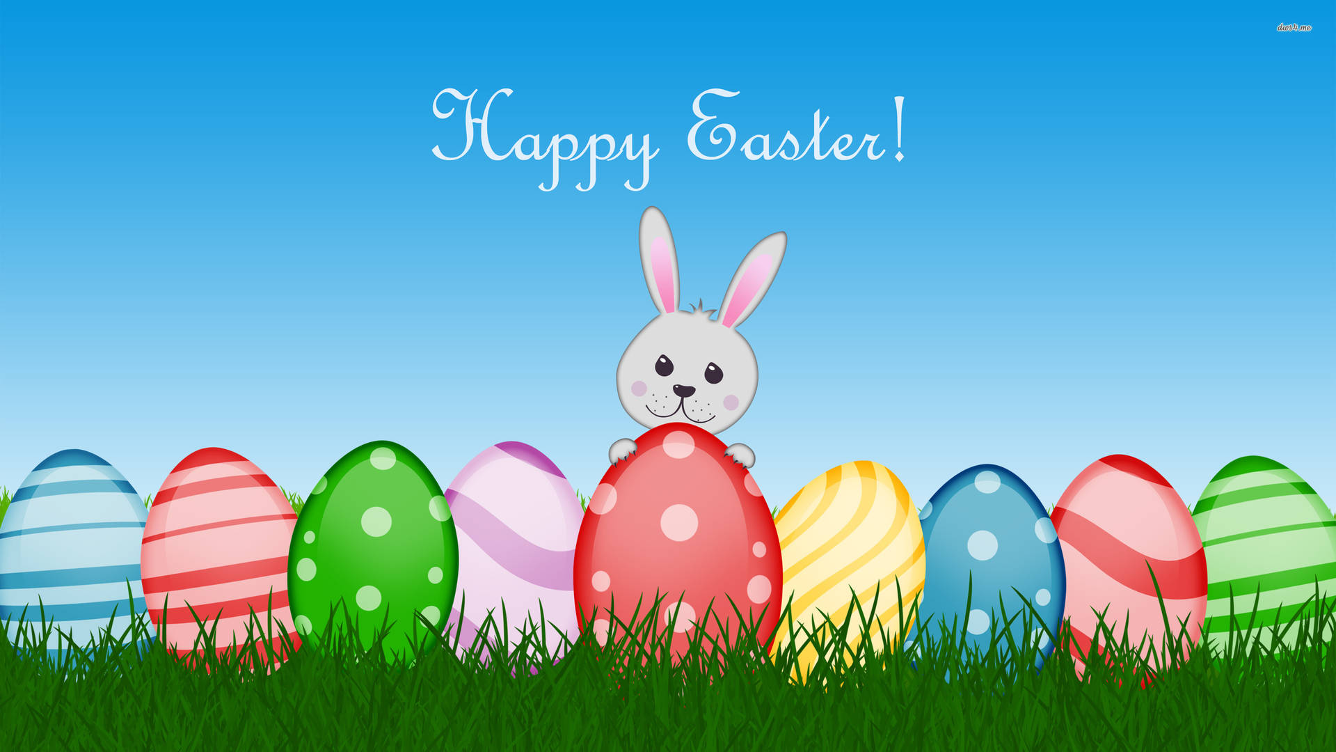 Cute Happy Easter Greeting Background