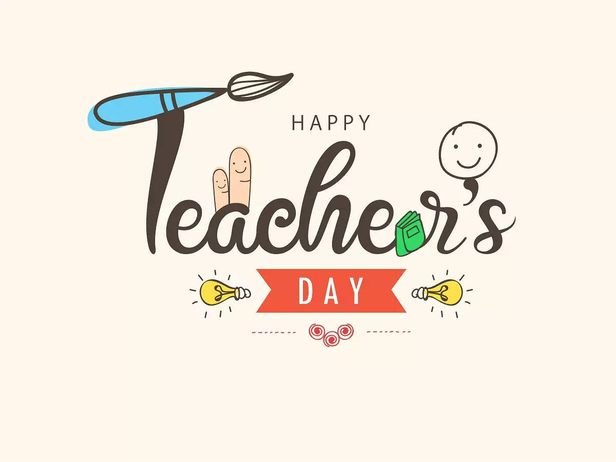Cute Happy Teachers' Day Background