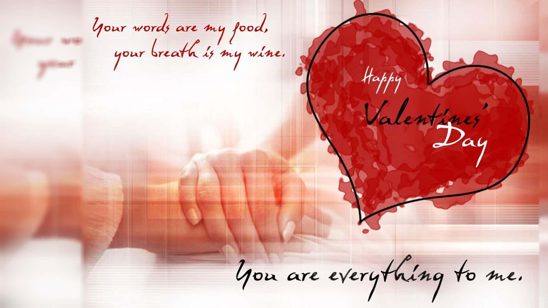 Cute Happy Valentine Day Quote Background