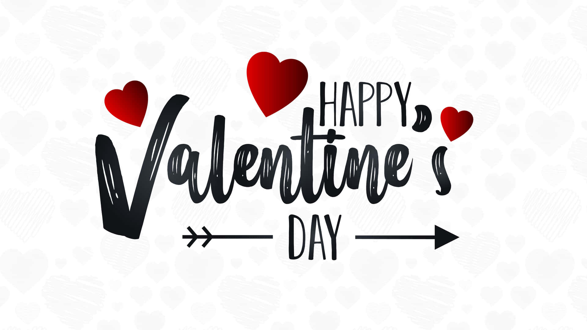 Cute Happy Valentine Day Word Art Background