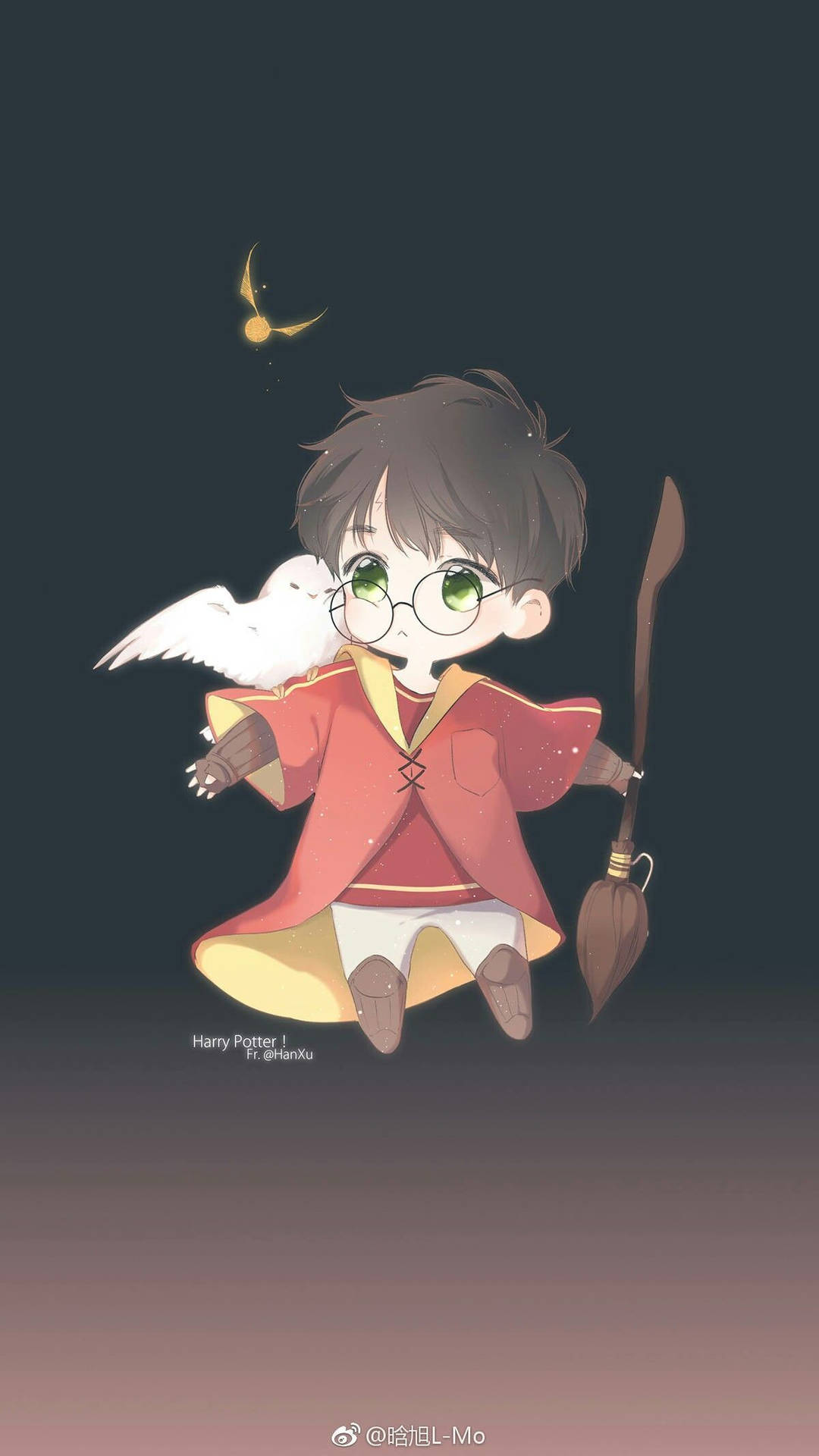 Cute Harry Potter Chibi Background