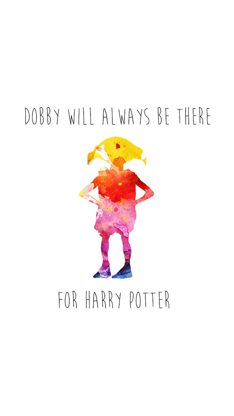 Cute Harry Potter Dobby Art Background