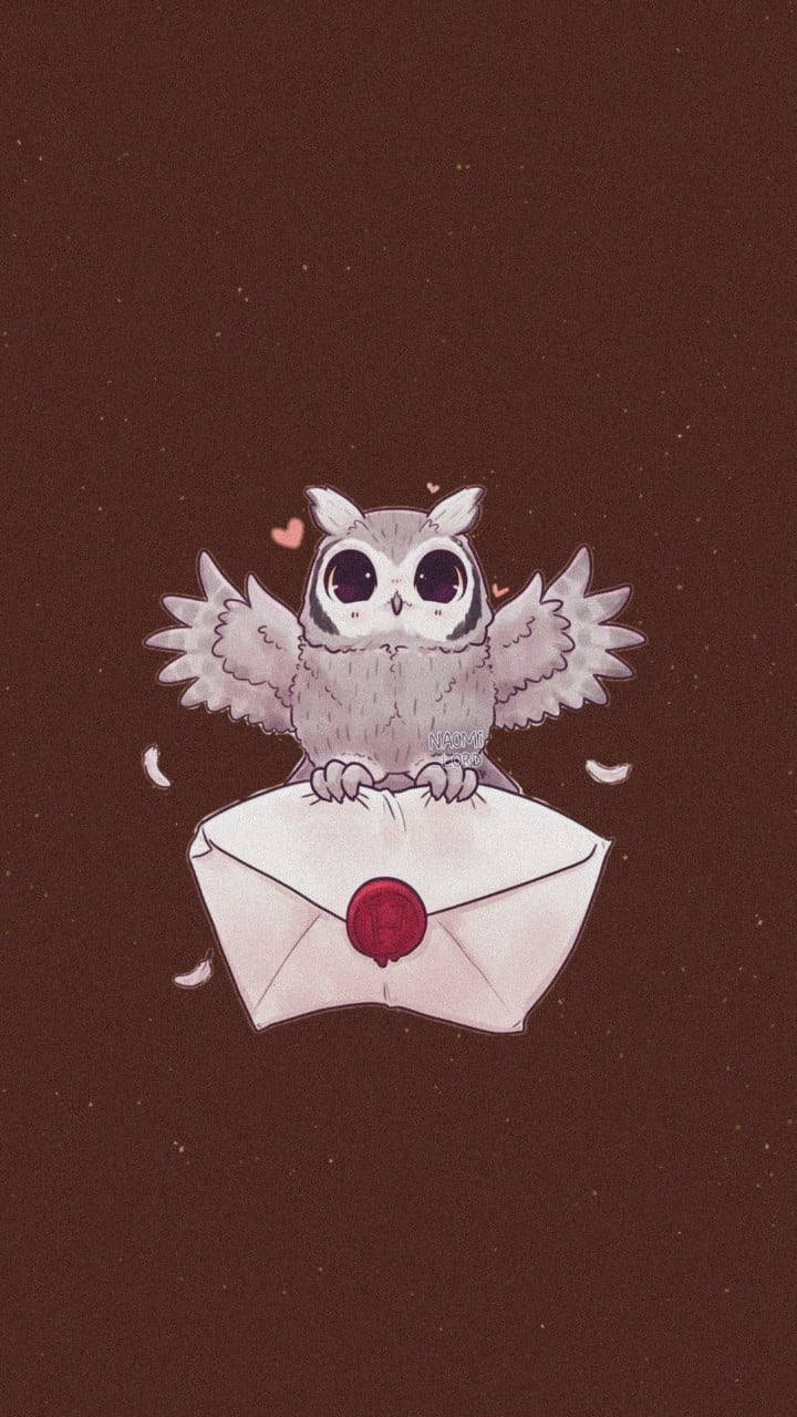 Cute Harry Potter Owl Letter Background