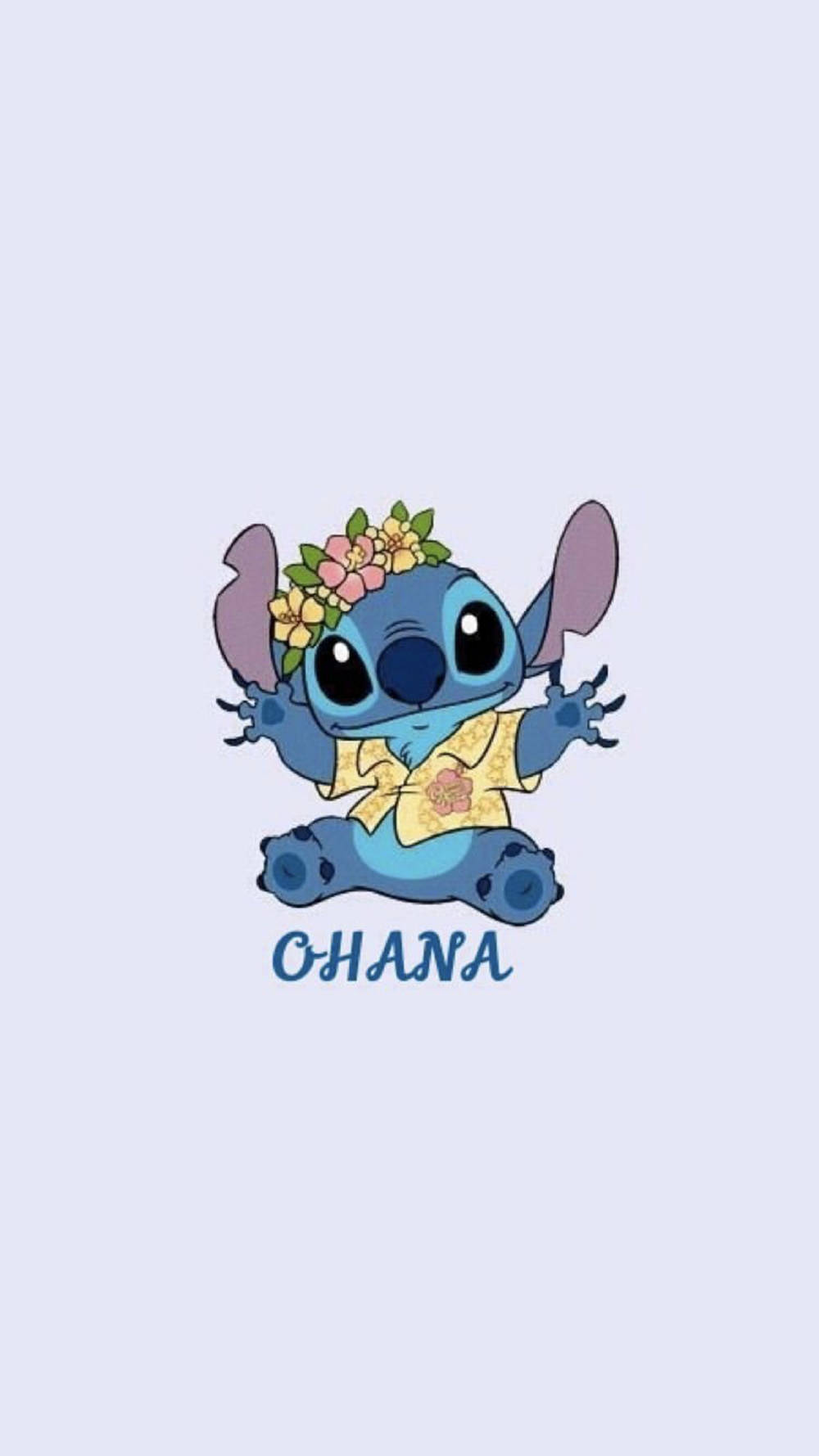 Cute Hawaiian Stitch Ohana Iphone Background
