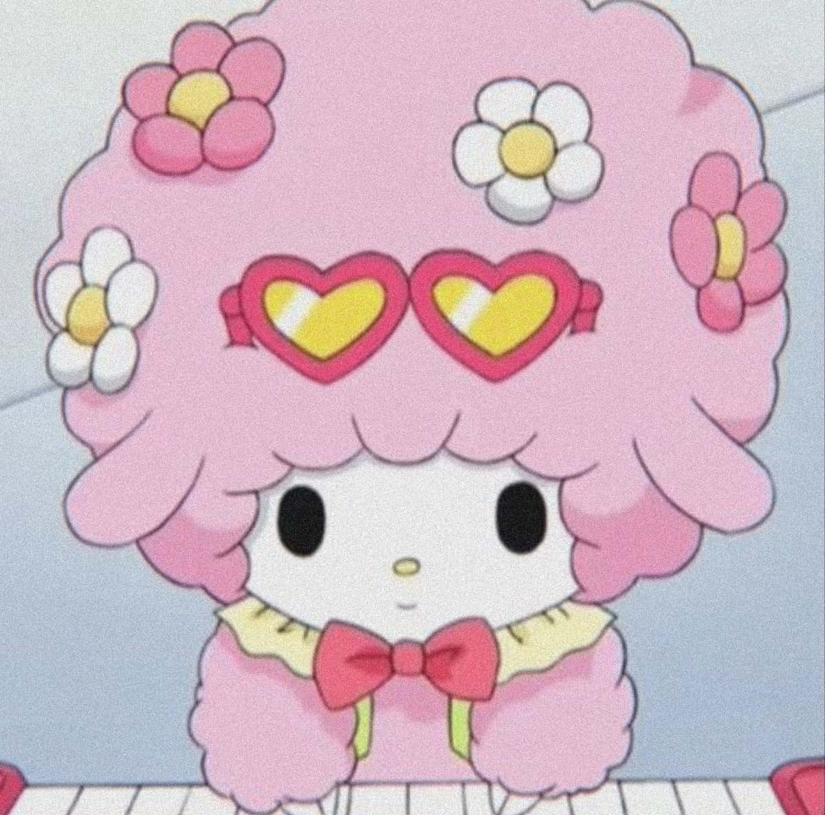 Cute Heart Glasses Sanrio Pfp