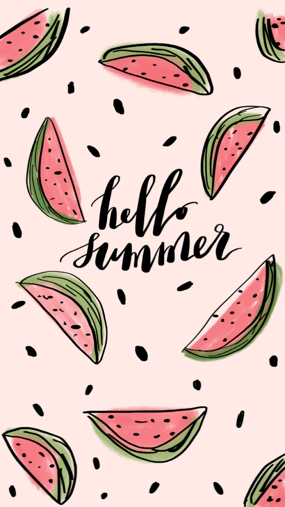 Cute Hello Summer Iphone Background