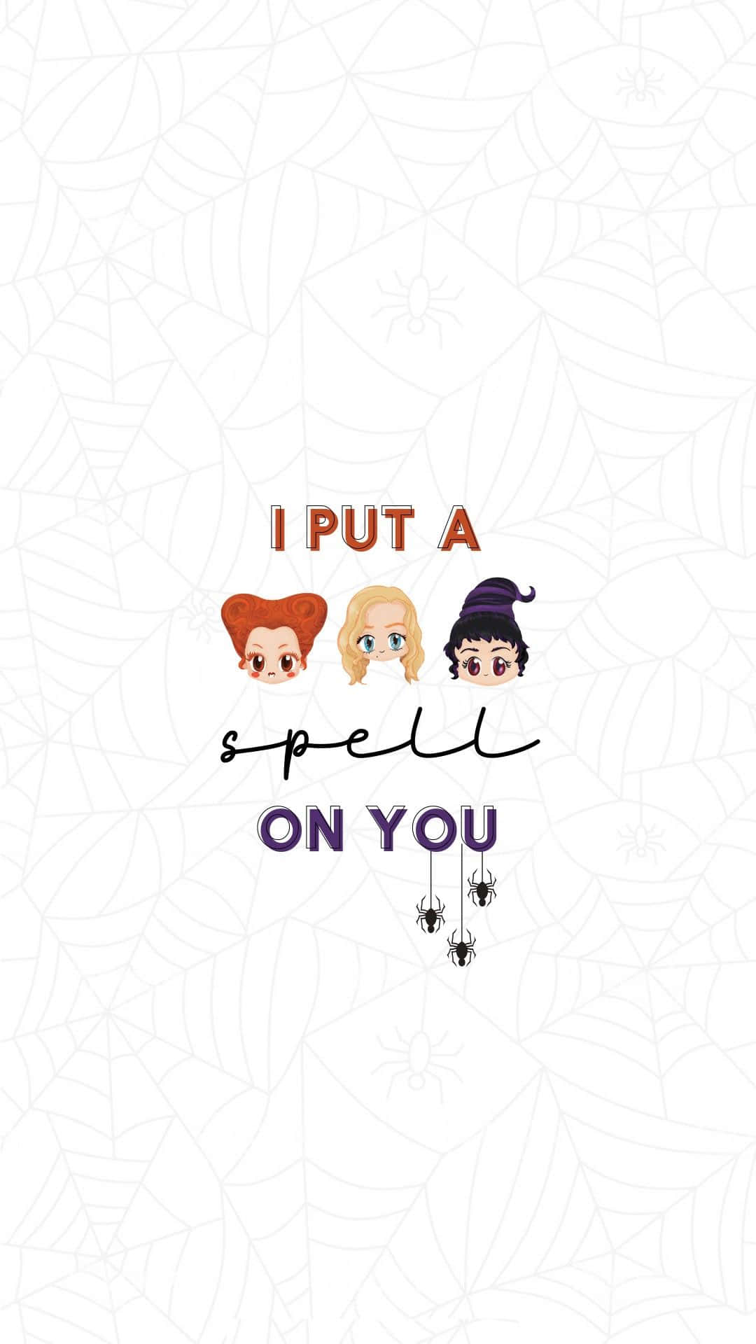 Cute Hocus Pocus Spell Quote Background