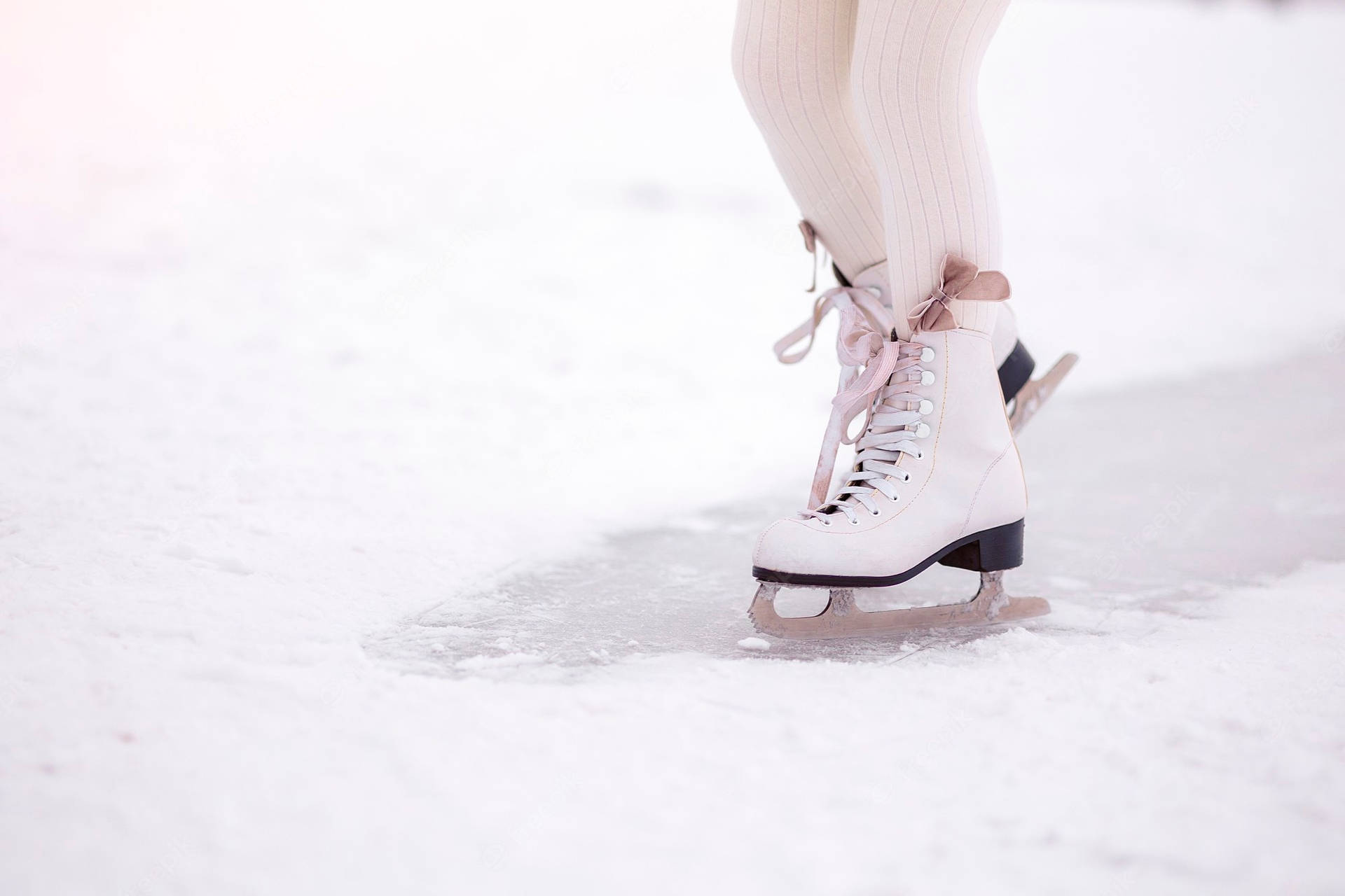 Cute Ice Skating Boots Background