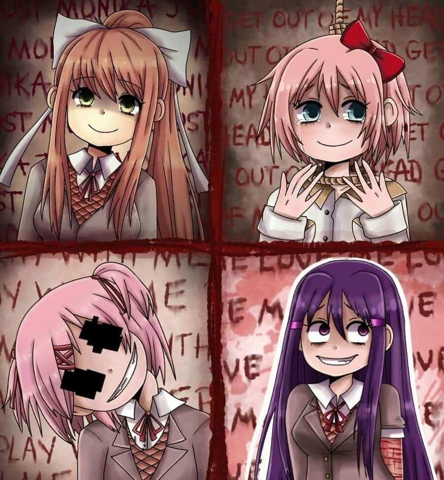 Cute In Love Collage Ddlc