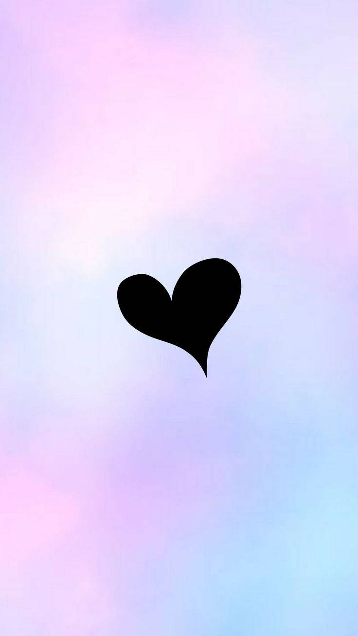 Cute Instagram Background Black Heart Background
