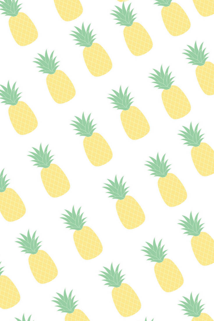 Cute Instagram Background With Pineapple Background
