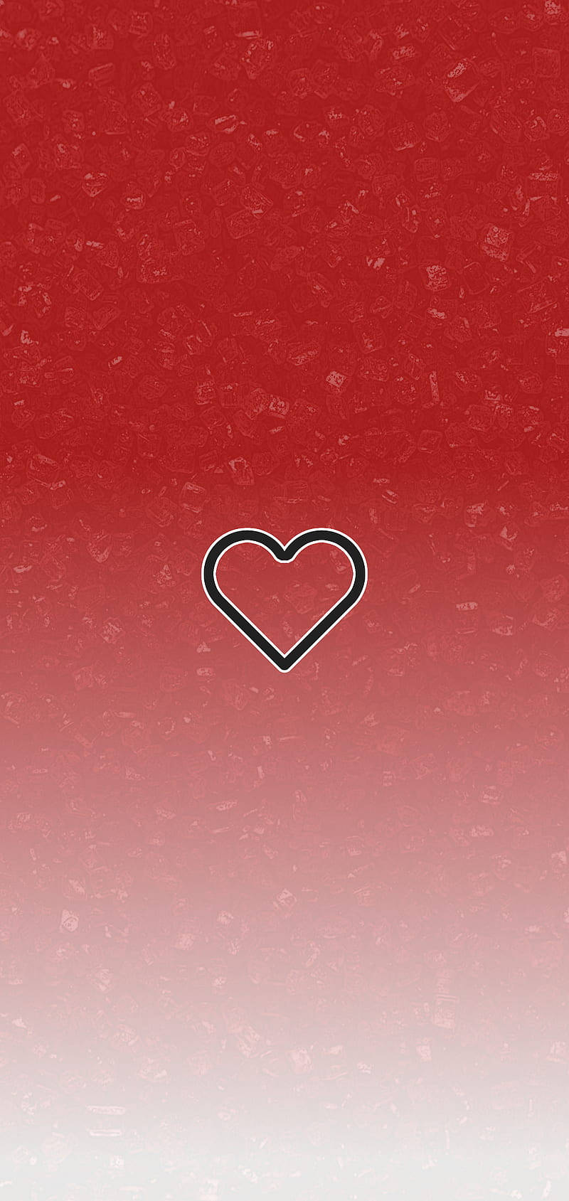 Cute Instagram Heart On Red Background