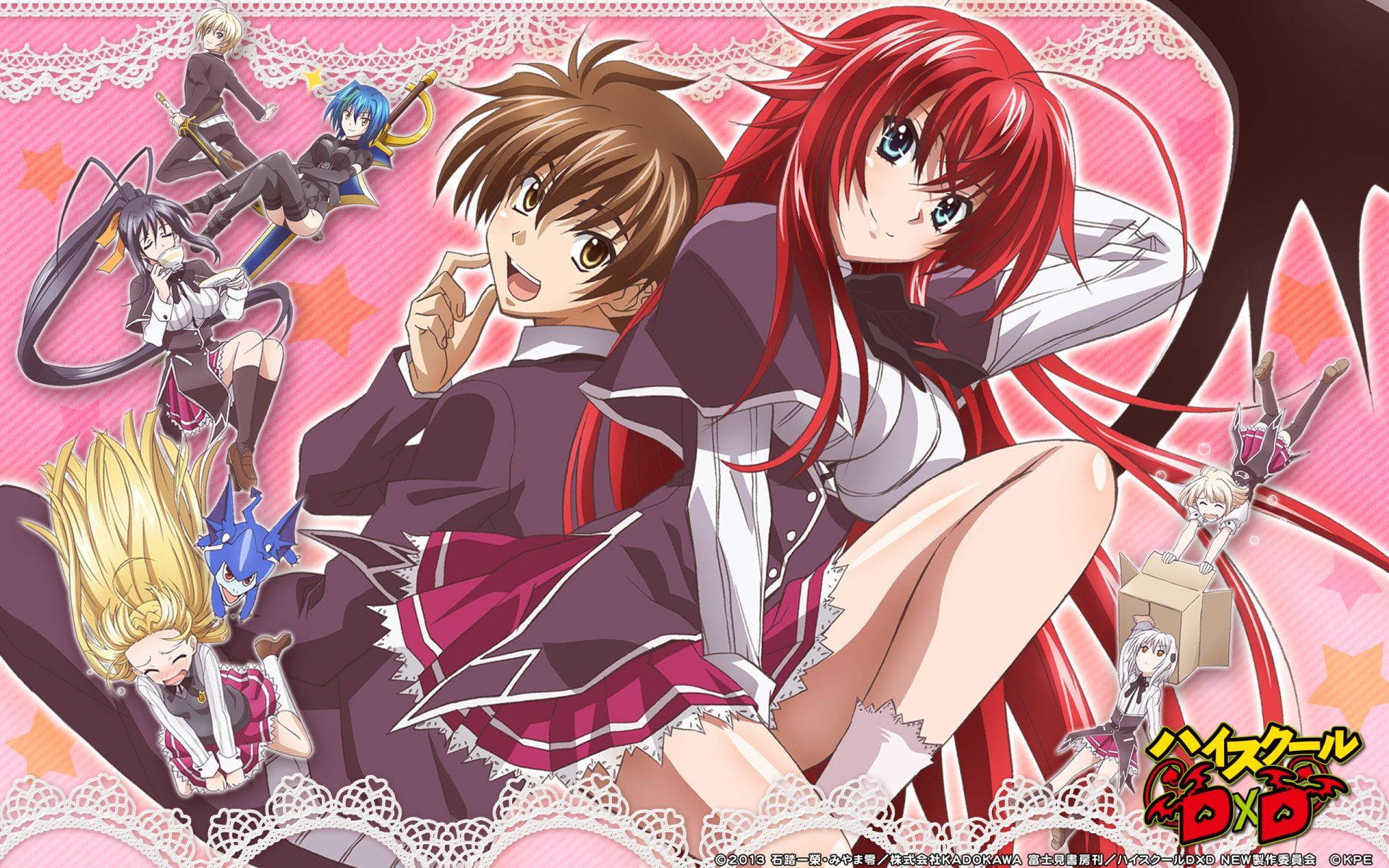 Cute Issei Rias High School Dxd Background