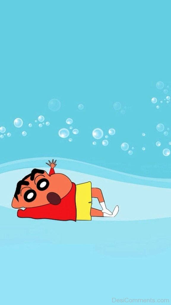 Cute Japanese Character Shin Chan Iphone Background