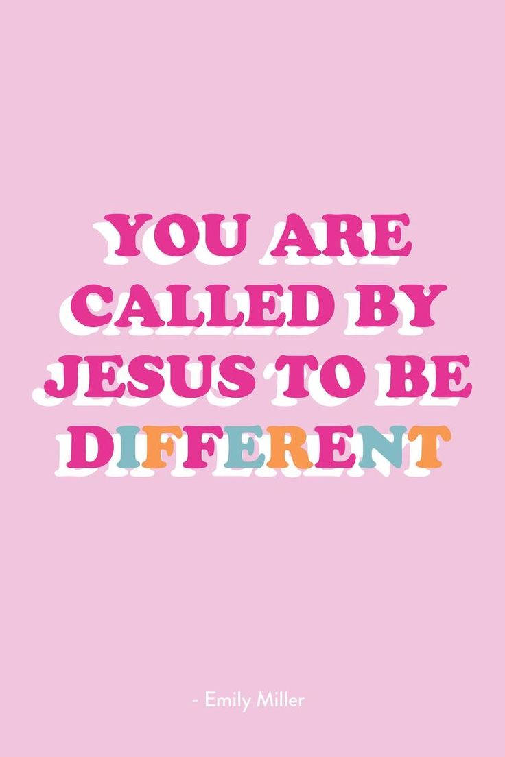 Cute Jesus Called Different Quote Background