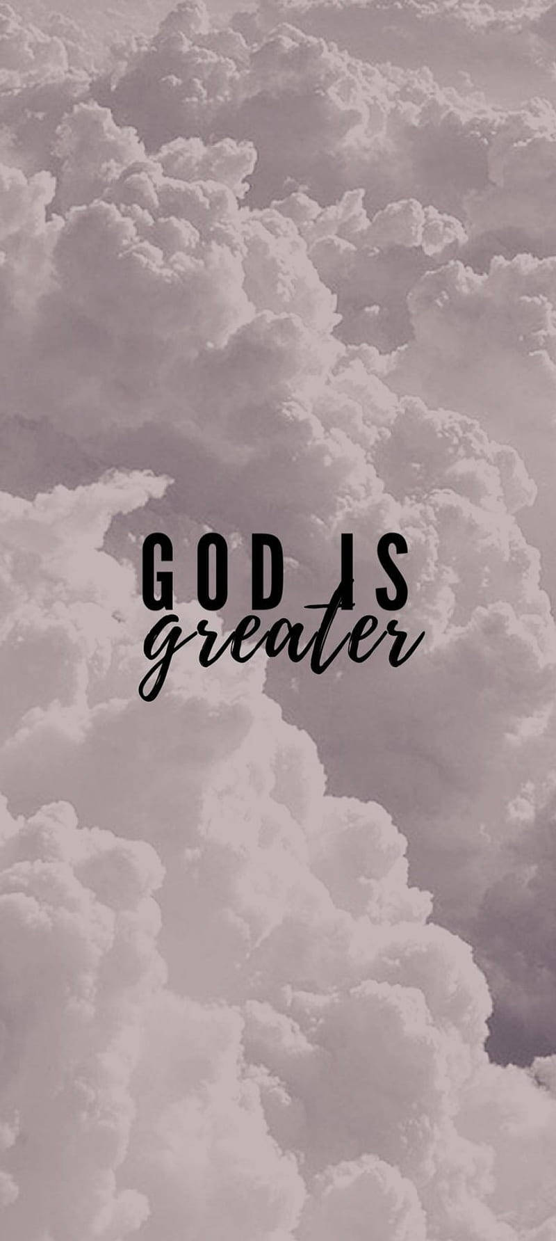 Cute Jesus God Is Greater Background