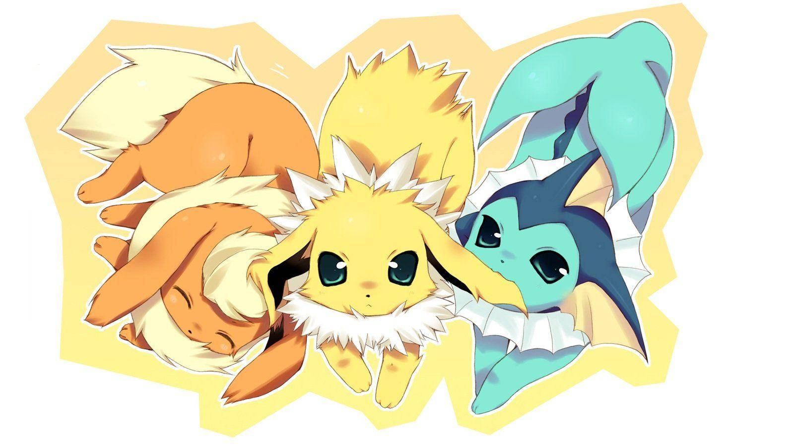 Cute Jolteon Flareon Vaporeon