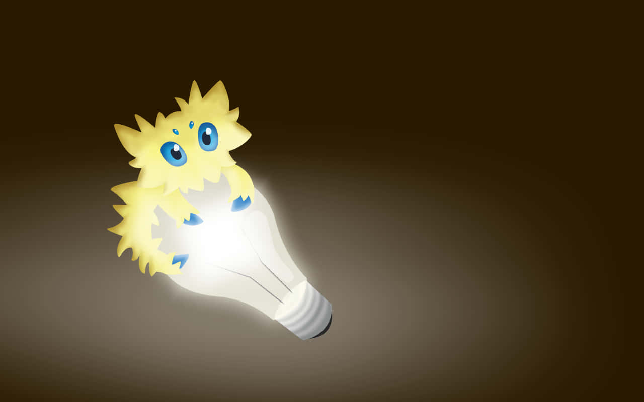 Cute Joltik On Top Of A Lightbulb