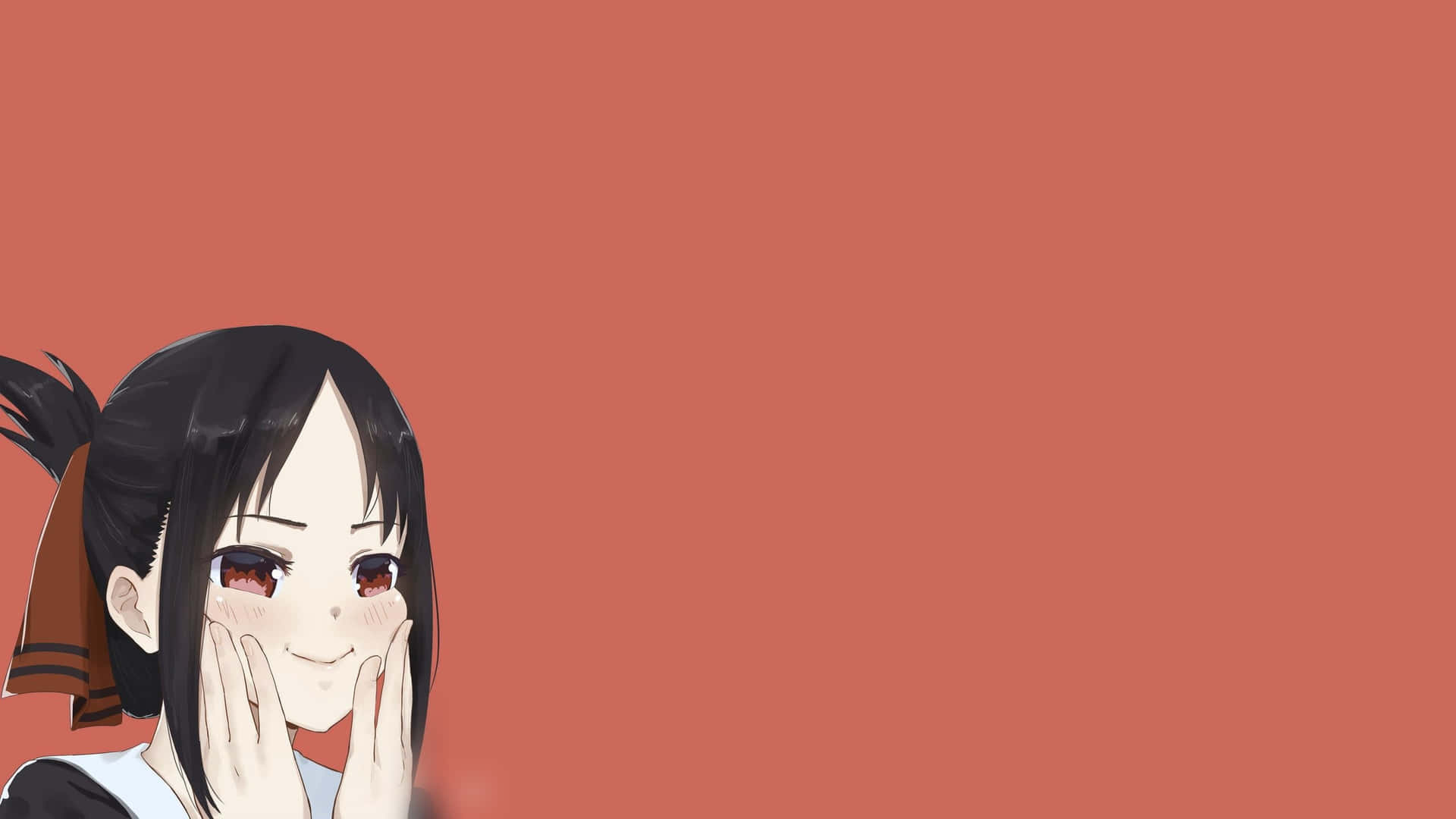 Cute Kaguya Shinomiya Simple Anime Background