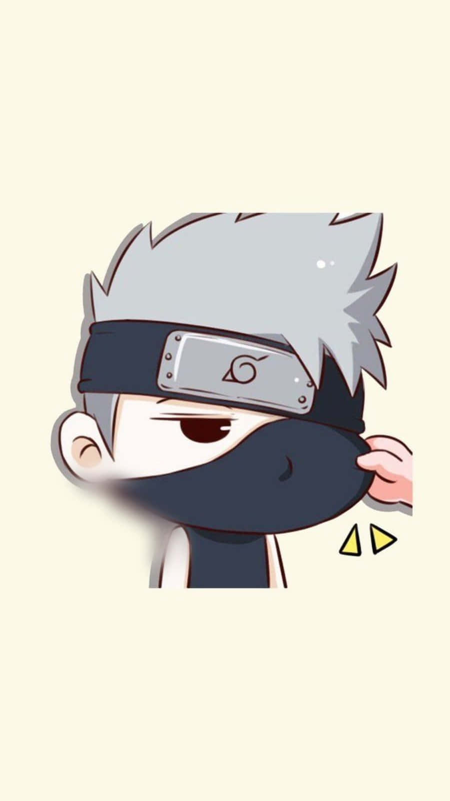Cute Kakashi Makes Us All Smile Background
