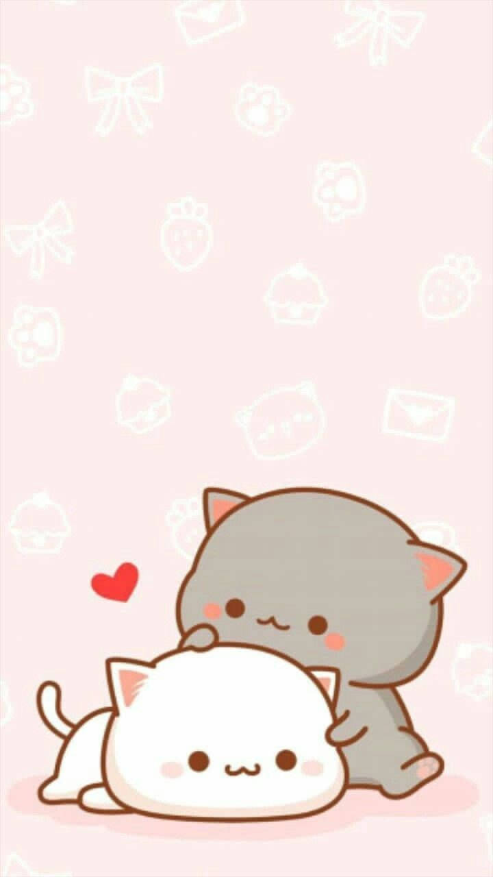 Cute Kawaii Cat Cuddle