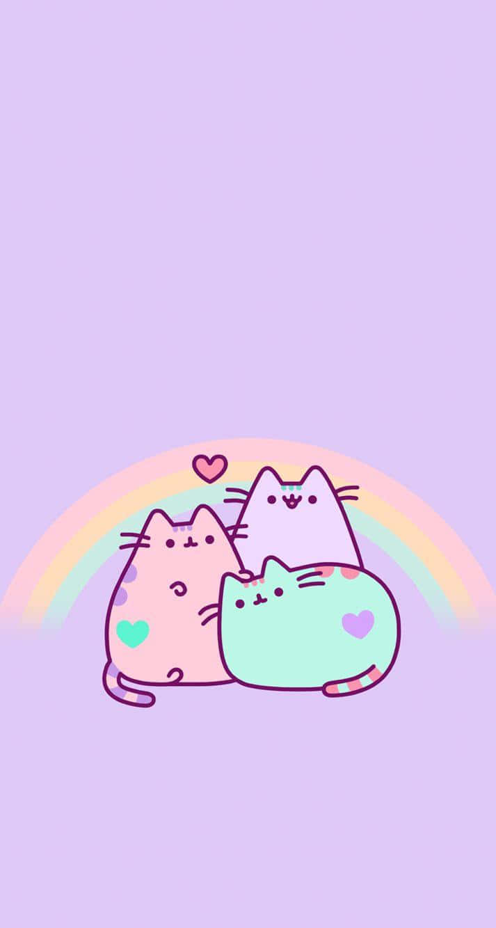 Cute Kawaii Colorful Pusheen Cats