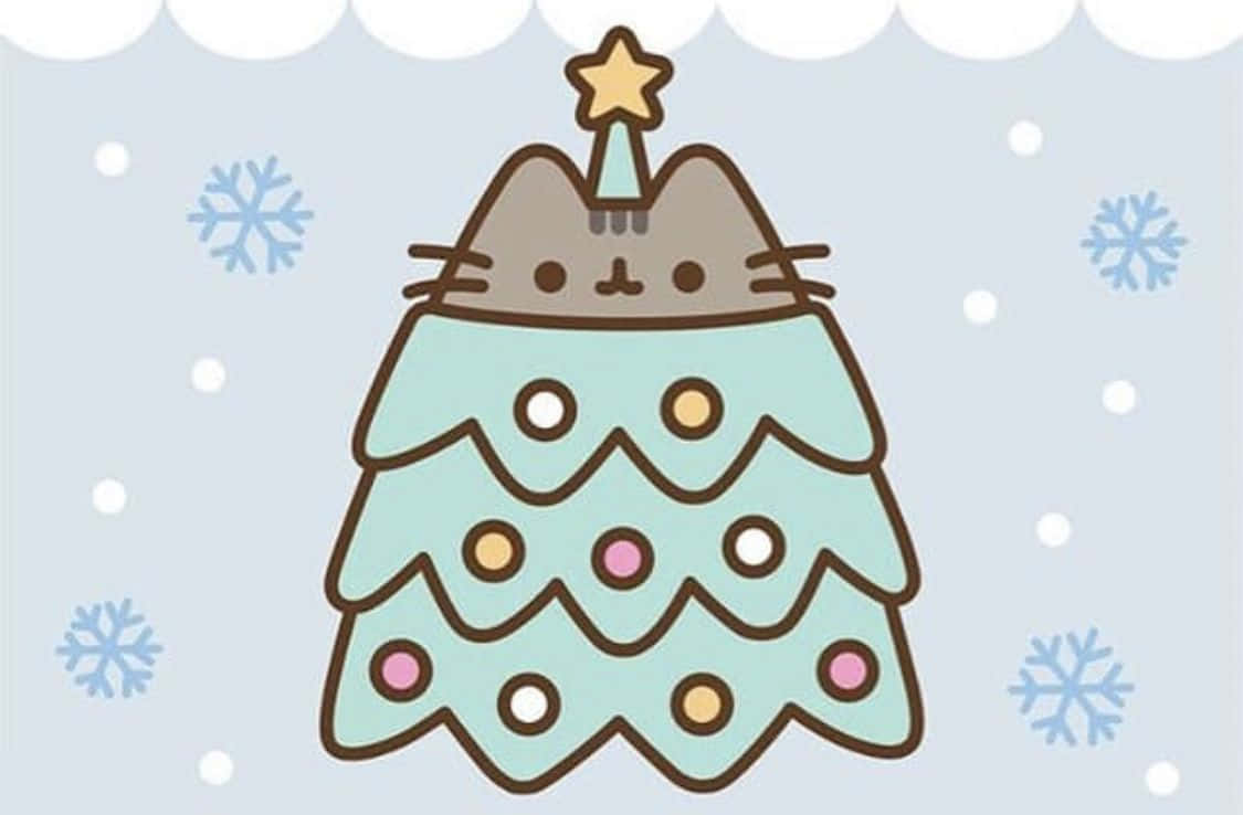 Cute Kawaii Pusheen In All Its Adorableness Background