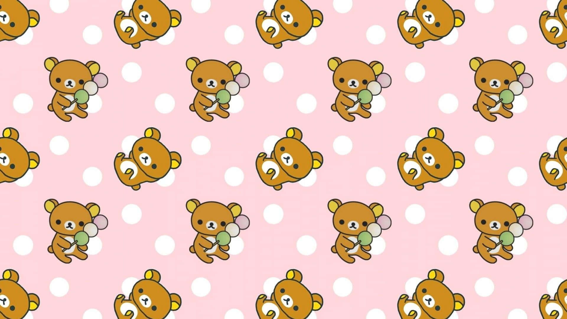 Cute Kawaii Rilakkuma Pattern Background